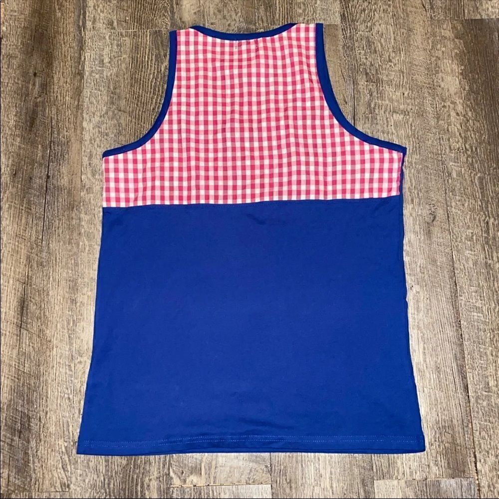 MSC Gingham Tank Top - Picture 2 of 2